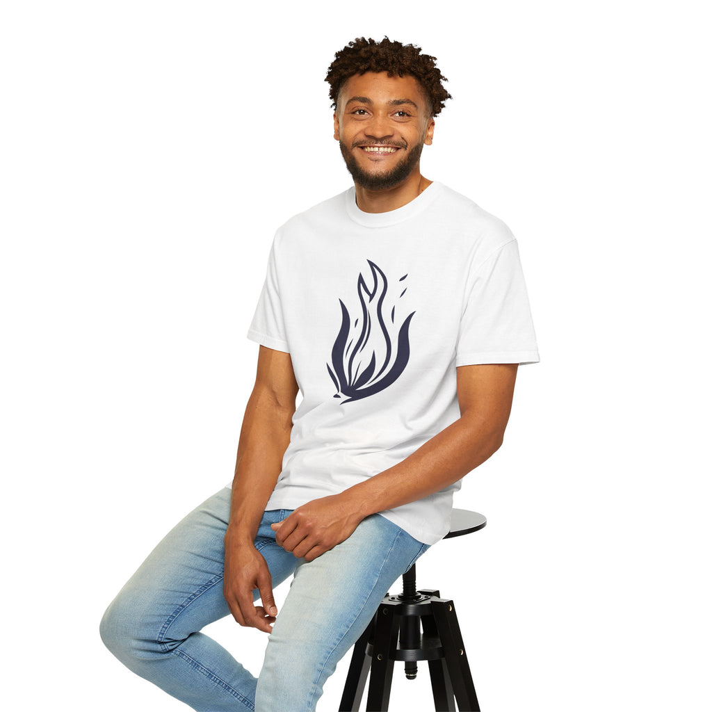 Flame Emblem T-Shirt Minimal Fire Graphic Tee