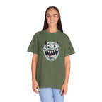 Monster Face T-Shirt Funny Creepy Grinning Monster Graphic Tee