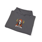 Embroidered Skull Reaper Hoodie Gothic Grim Reaper Graphic Sweatshirt
