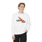 Let's Fly Sweatshirt — Graphic Bird Crewneck for Adventure Lovers
