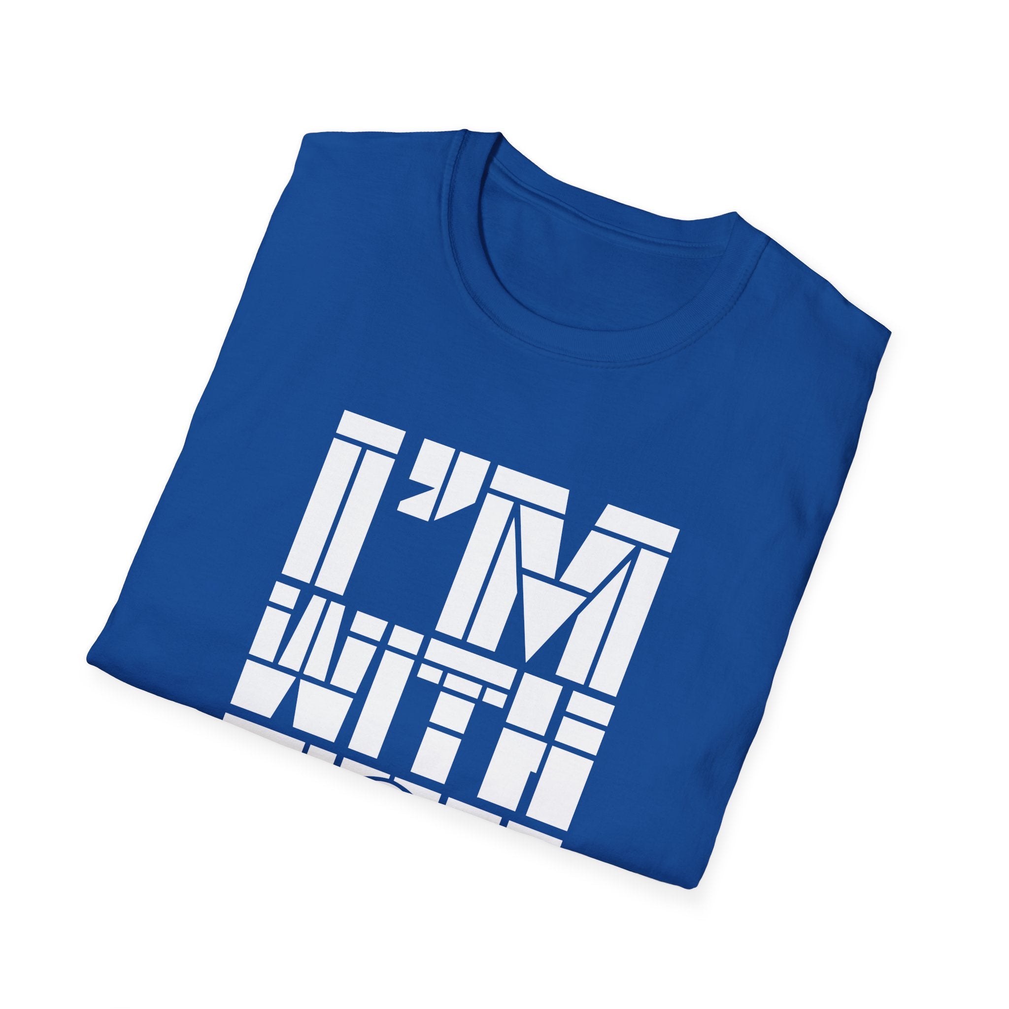 I’m With You Graphic Tee Bold Block Letter Statement T-Shirt