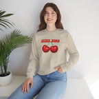 Crewneck Sweatshirt "Cherry Bomb" Retro Cherries Graphic