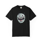 Monster Face T-Shirt Funny Creepy Grinning Monster Graphic Tee