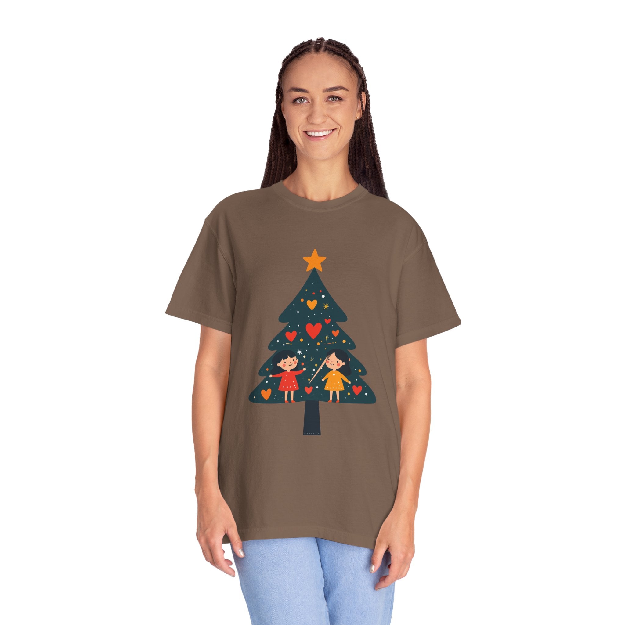 Christmas Tree Kids Graphic T-Shirt — Holiday Family Tee