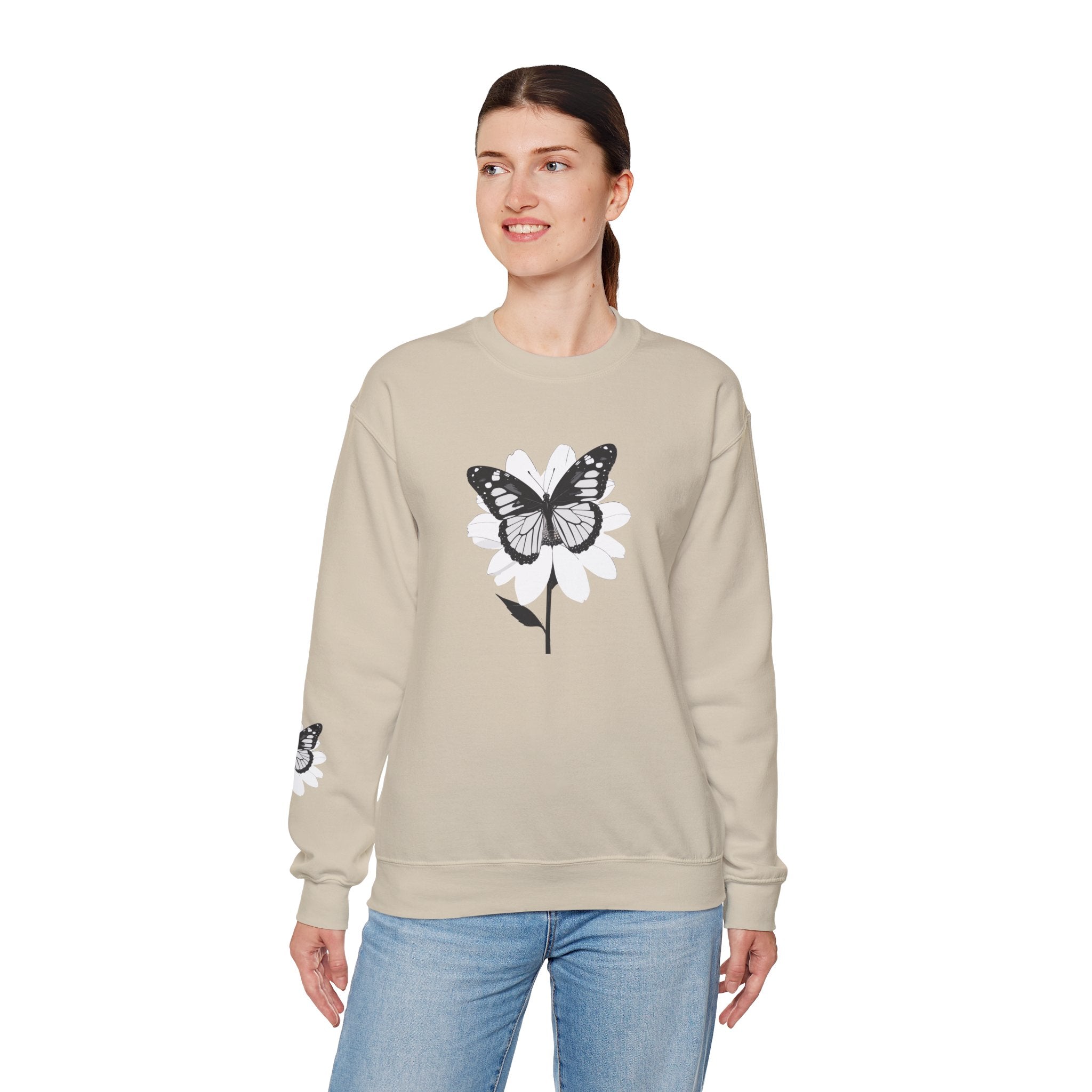 Butterfly Bloom Crewneck Sweatshirt Quiet Poise Edition