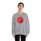 Copy of Bird silhouette sunset Sweatshirt | bird circle sunrise design