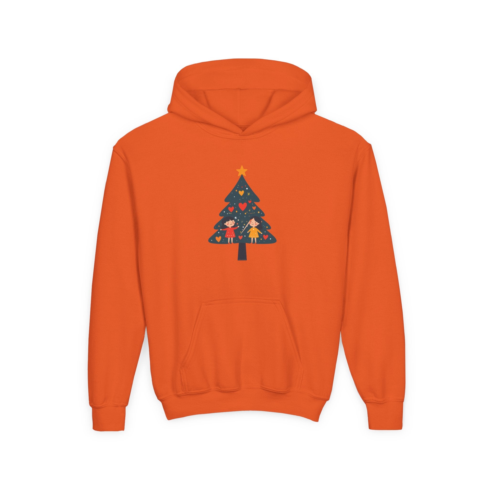 Youth Christmas Tree Hoodie – Cute Kids Holiday Tree Sweatshirt