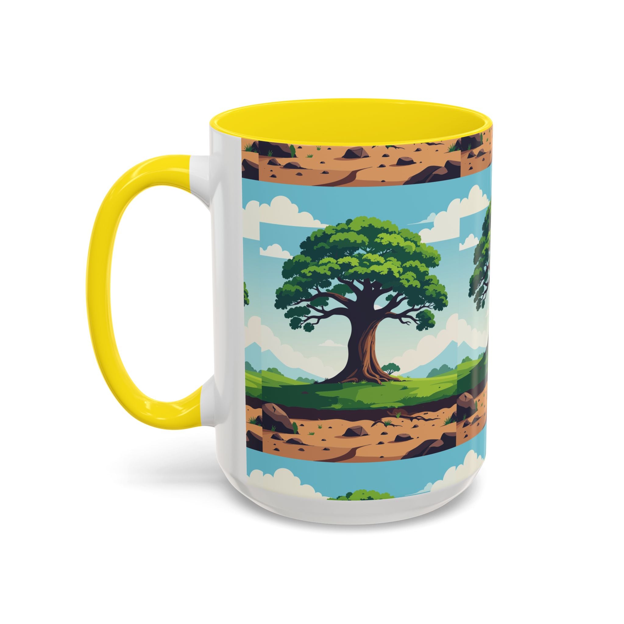 Oak Tree Scenic Accent Coffee Mug Nature Landscape 11/15oz