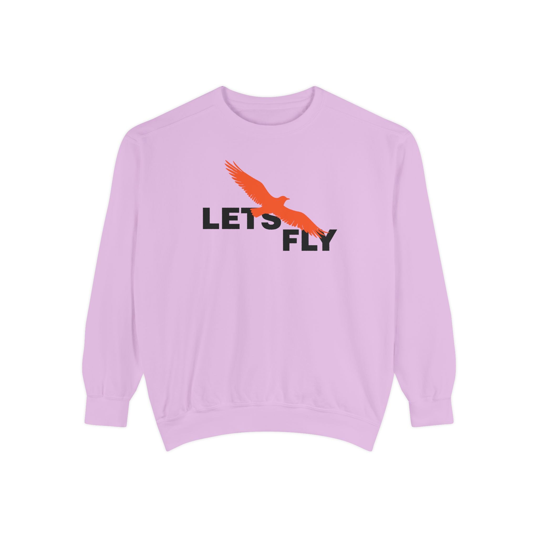 Let's Fly Sweatshirt — Graphic Bird Crewneck for Adventure Lovers