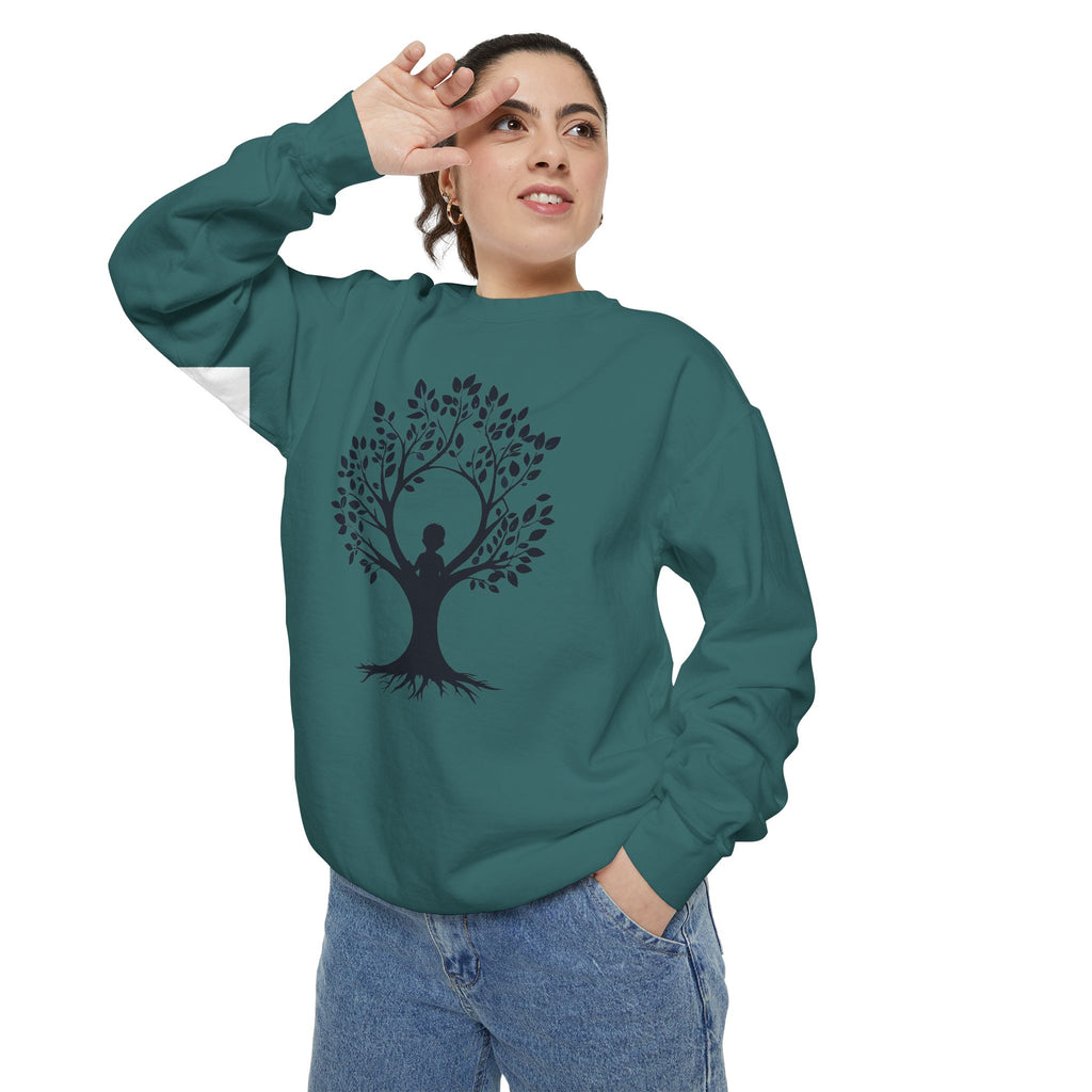 Tree of Life Sweatshirt Yoga Meditation Spiritual Crewneck