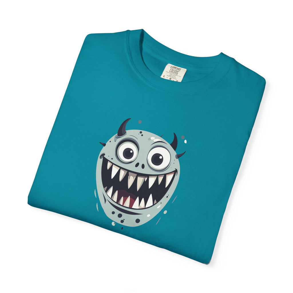 Monster Face T-Shirt Cute Scary Cartoon Graphic Tee