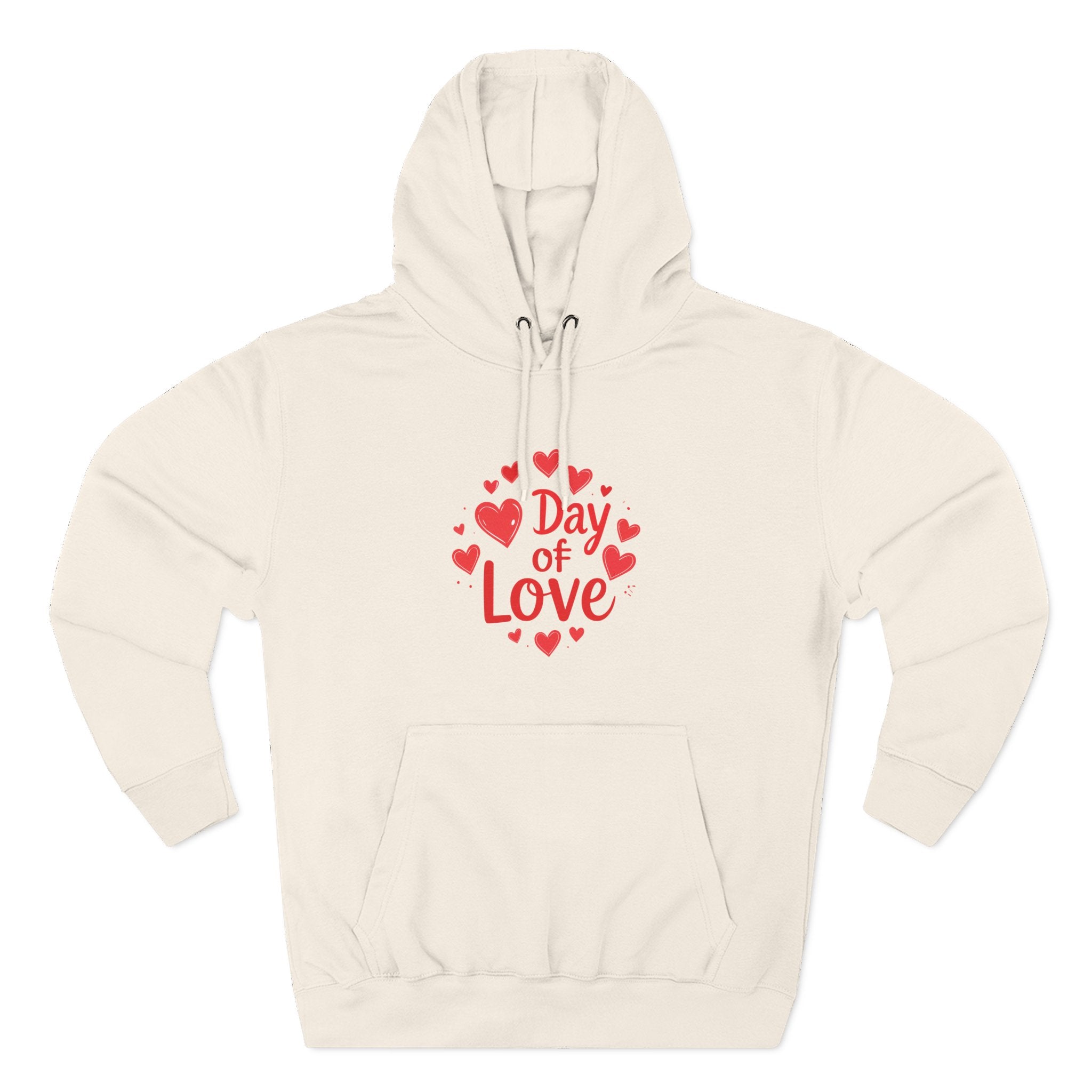 Christmas Wear-Valentine "Day of Love" Hoodie - Heart Graphic Pullover