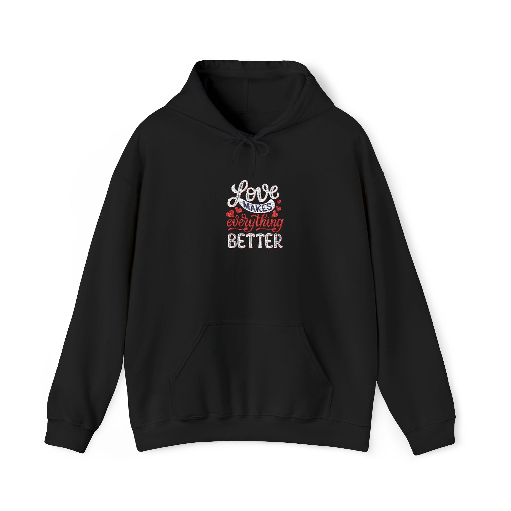 Hoodie Cottagecore Floral " Love Makes Everything Better" Graphic Hoodie