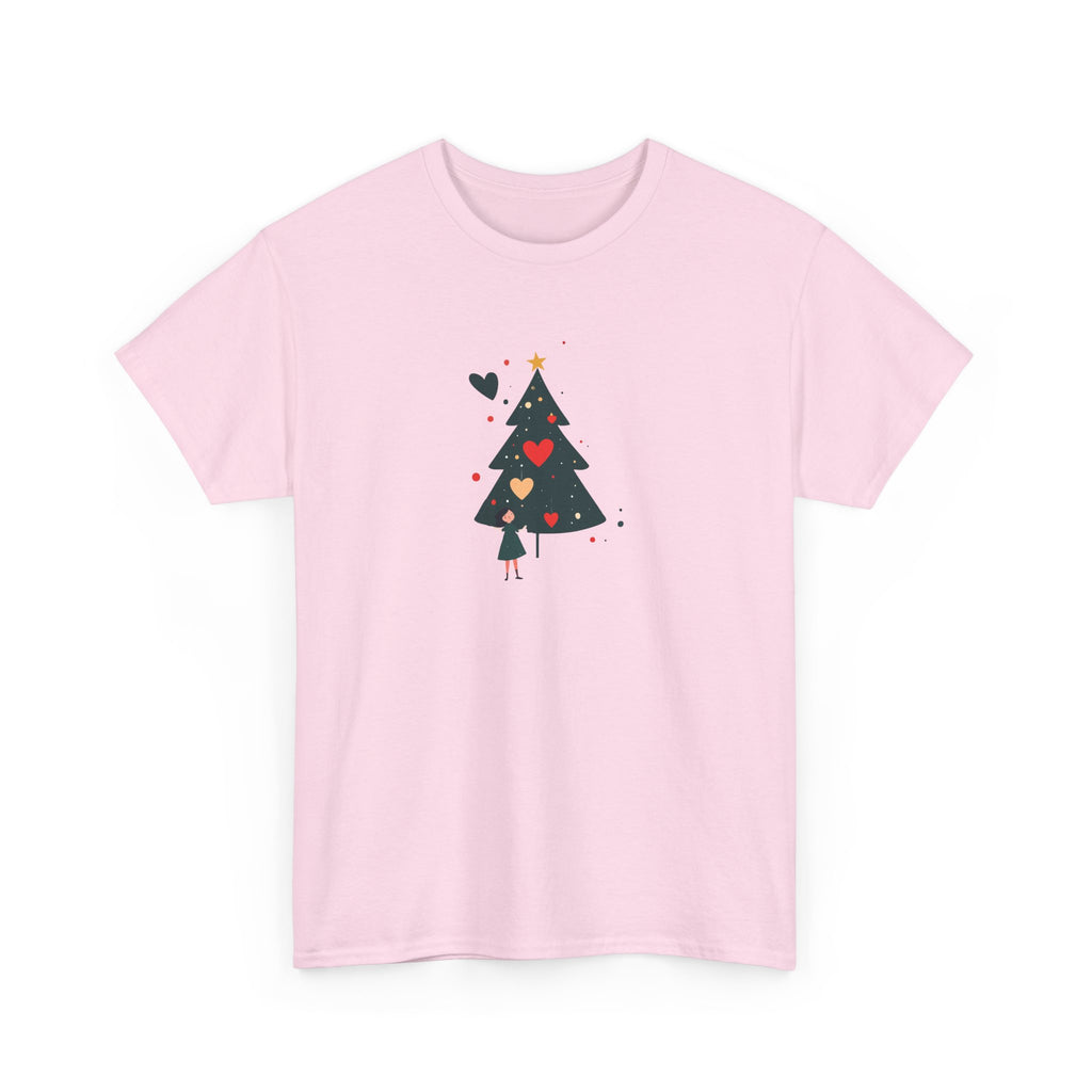 Christmas Tree Tee — Cute Heart Holiday T‑Shirt