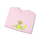 Floral Garden Snail Sweatshirt Cute Spring Nature Crewneck