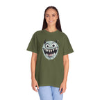 Monster Face T-Shirt Funny Creepy Grinning Monster Graphic Tee