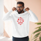 Christmas Wear-Valentine "Day of Love" Hoodie - Heart Graphic Pullover