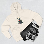 Christmas Tree Heart Hoodie – Cute Minimal Holiday Fleece Hoodie