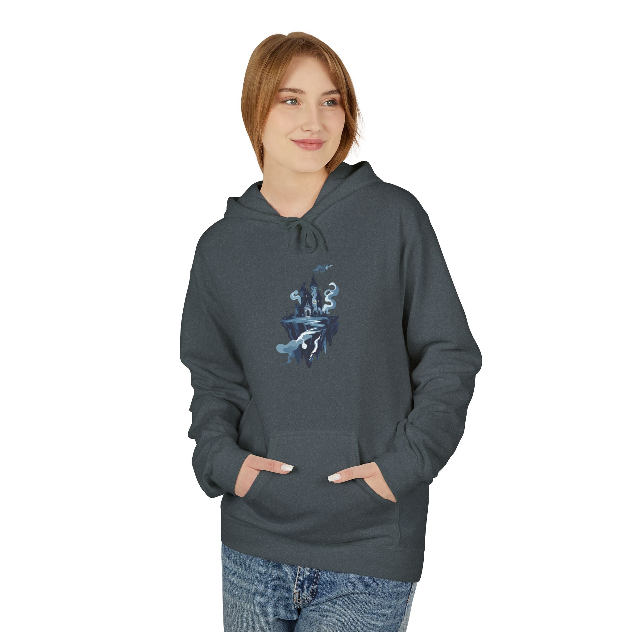 Floating Castle Hoodie Gothic Fantasy Graphic Pullover
