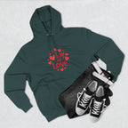 Christmas Wear-Valentine "Day of Love" Hoodie - Heart Graphic Pullover