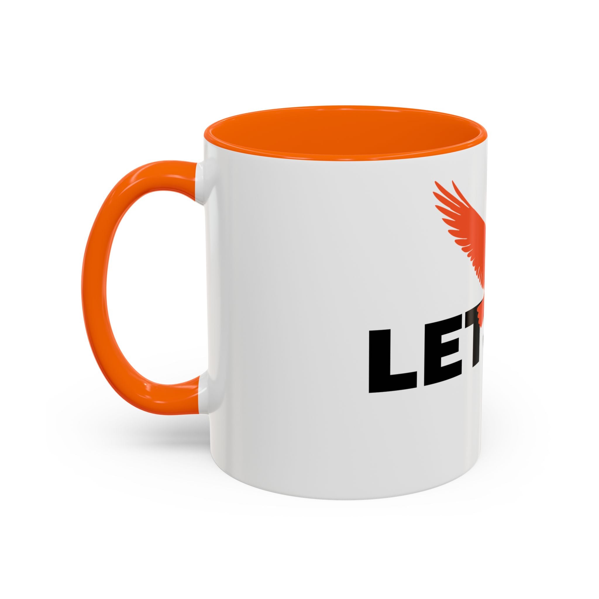 Let’s Fly Coffee Mug — Inspirational Bird Design Accent Mug (11/15oz)