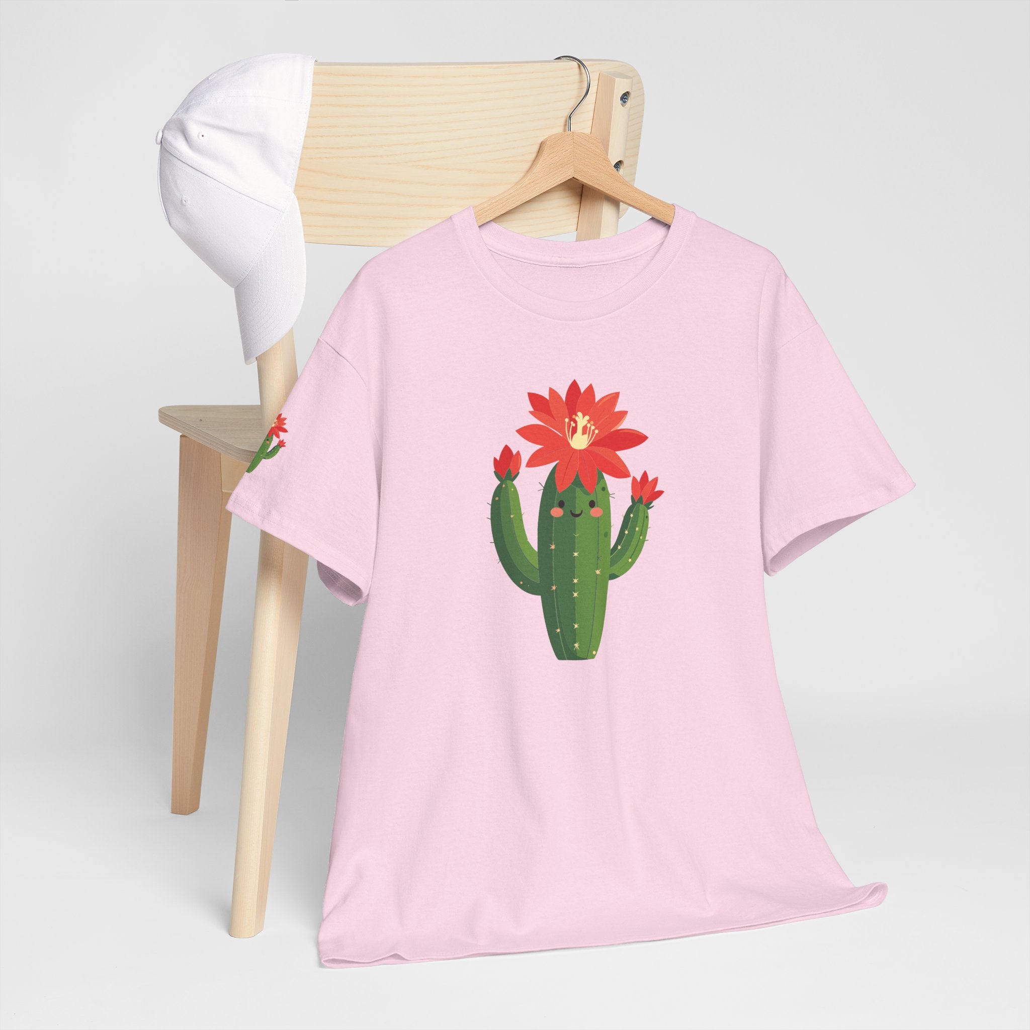 Cactus Bloom T-Shirt Cute Flowering Cactus Graphic Tee