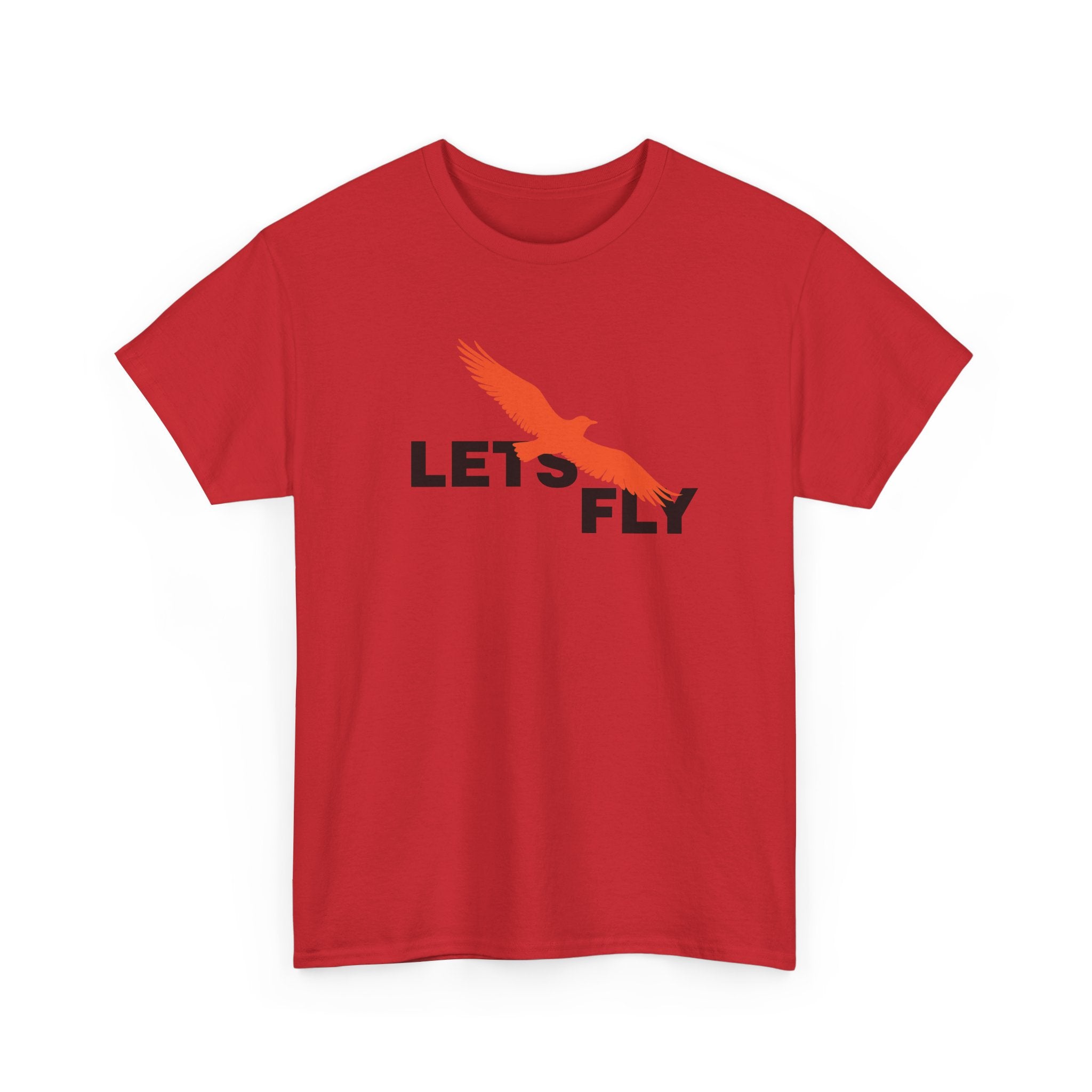 Lets Fly T-Shirt — Minimal Bird Graphic Tee