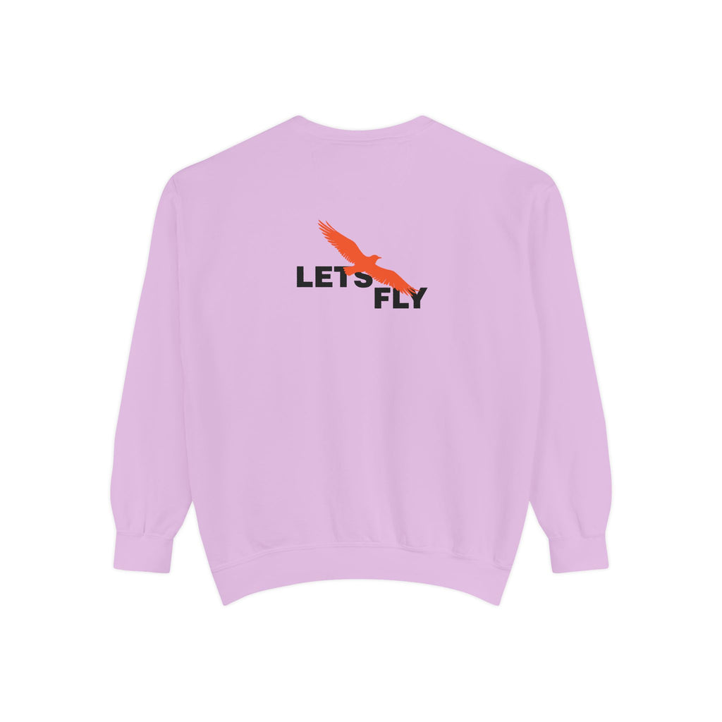 Let's Fly Sweatshirt — Graphic Bird Crewneck for Adventure Lovers