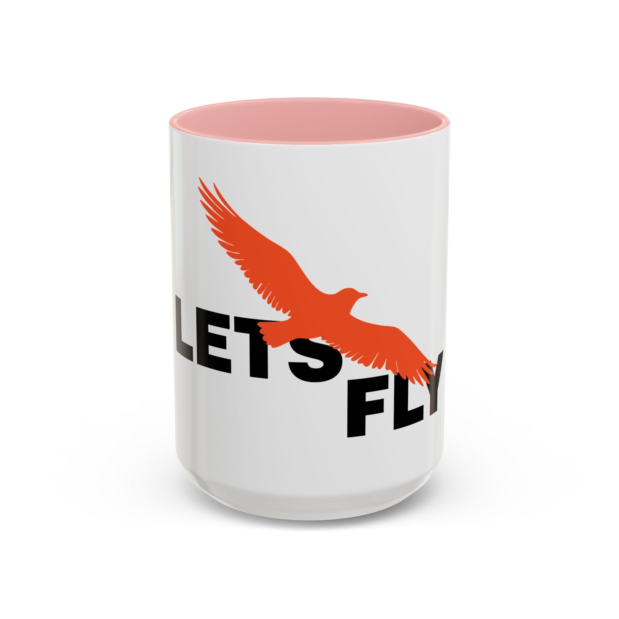 Let’s Fly Coffee Mug — Inspirational Bird Design Accent Mug (11/15oz)