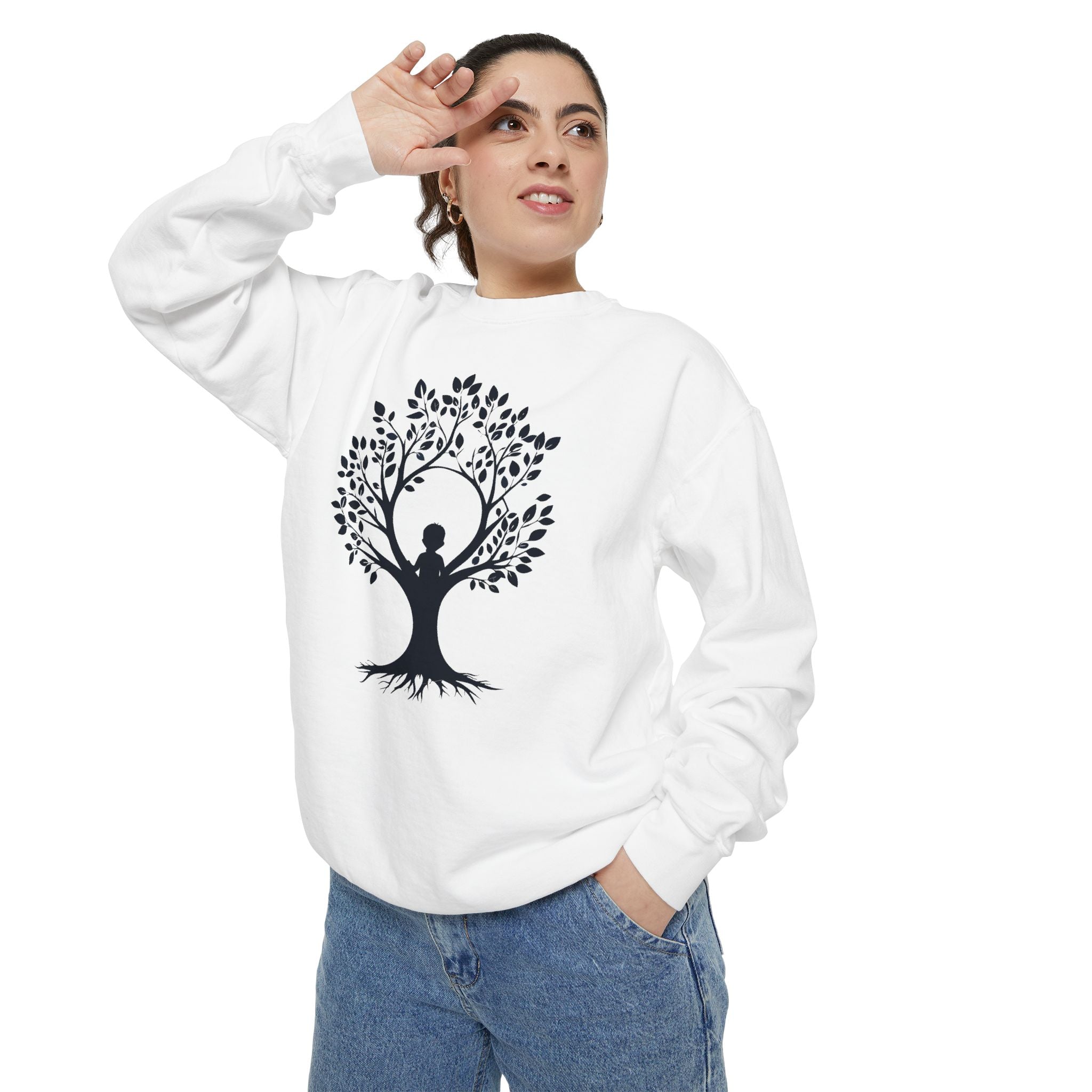 Tree of Life Sweatshirt Yoga Meditation Spiritual Crewneck
