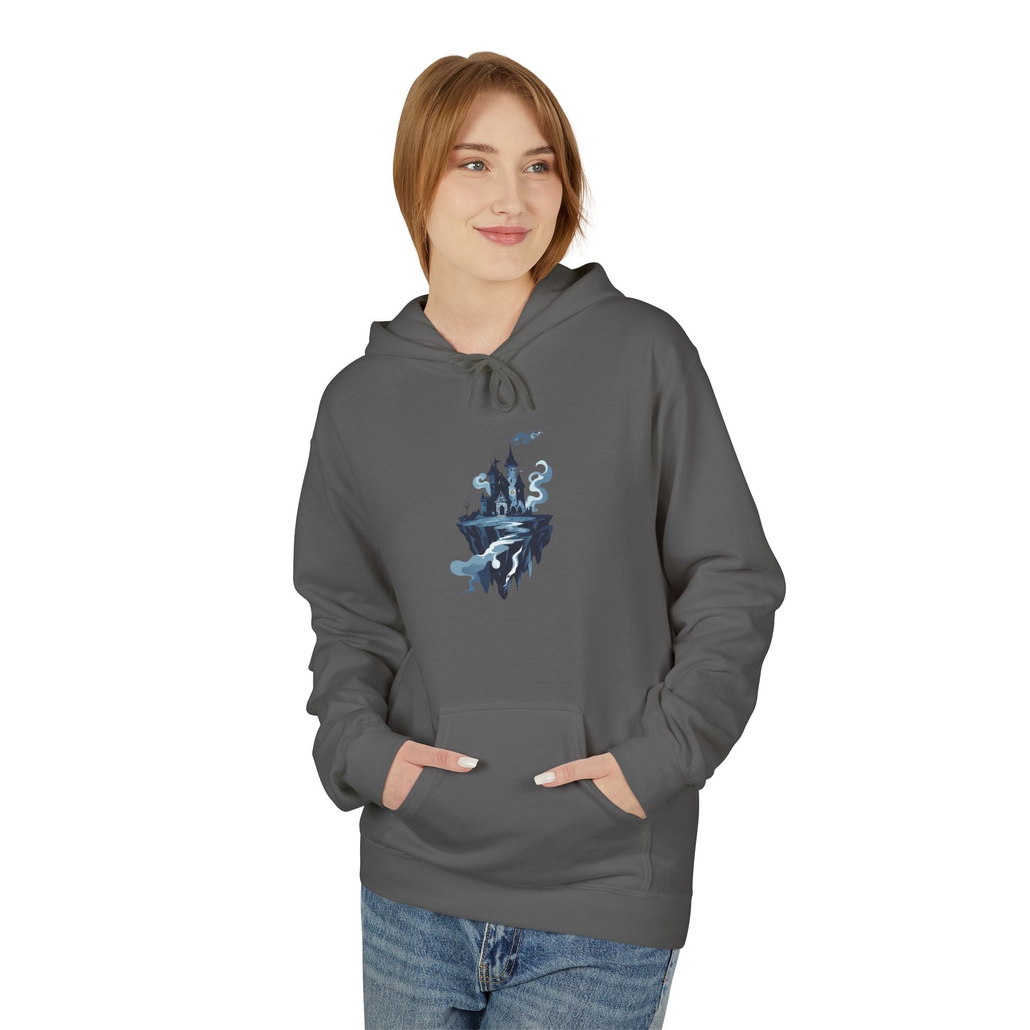 Floating Castle Hoodie Gothic Fantasy Graphic Pullover