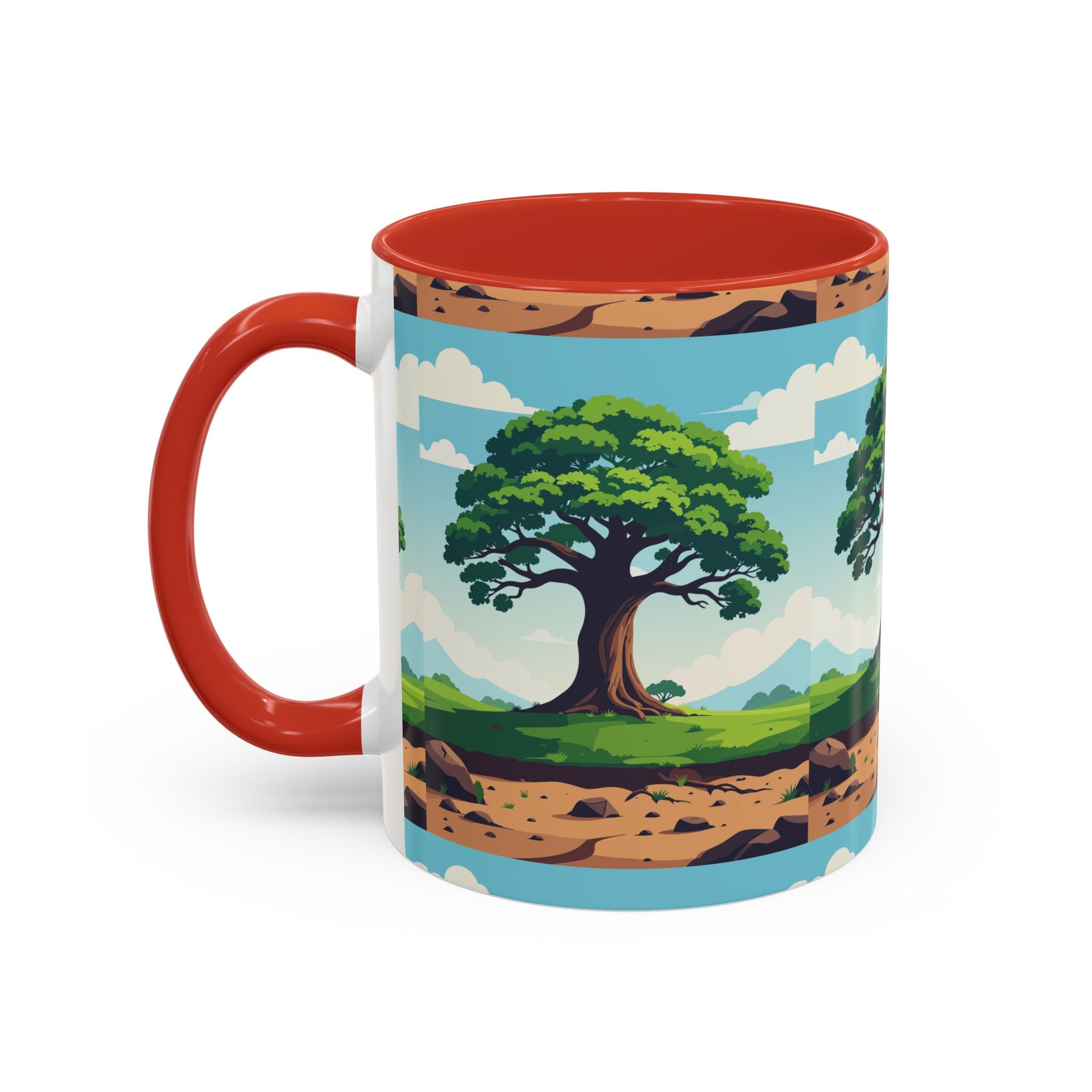Oak Tree Scenic Accent Coffee Mug Nature Landscape 11/15oz