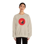 Copy of Bird silhouette sunset Sweatshirt | bird circle sunrise design