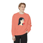 Heart Portrait Sweatshirt Artistic Dual-Face Love Graphic