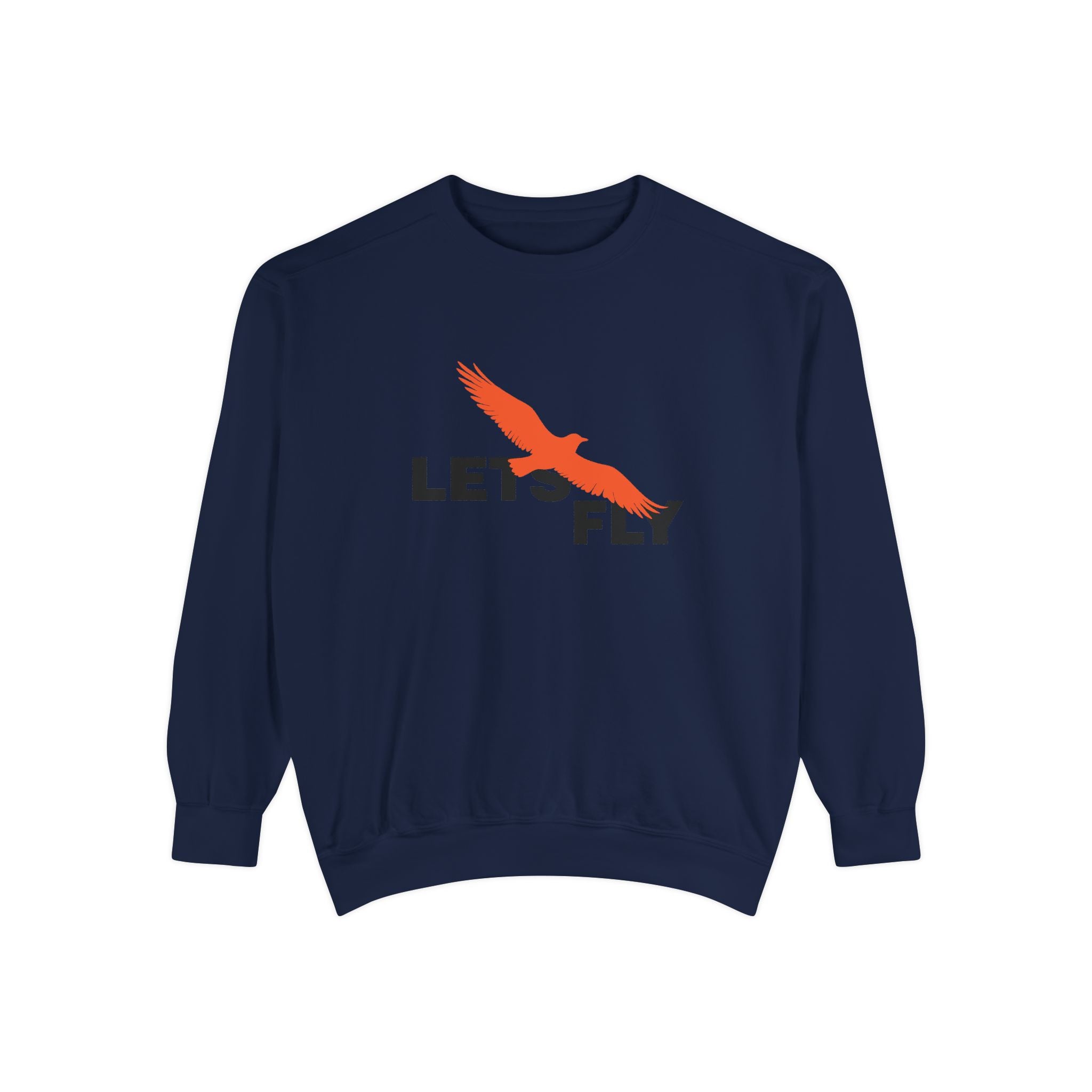 Let's Fly Sweatshirt, Graphic Bird Crewneck