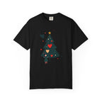 Christmas Tree Hearts T-Shirt — Cute Holiday Tree with Hearts Graphic