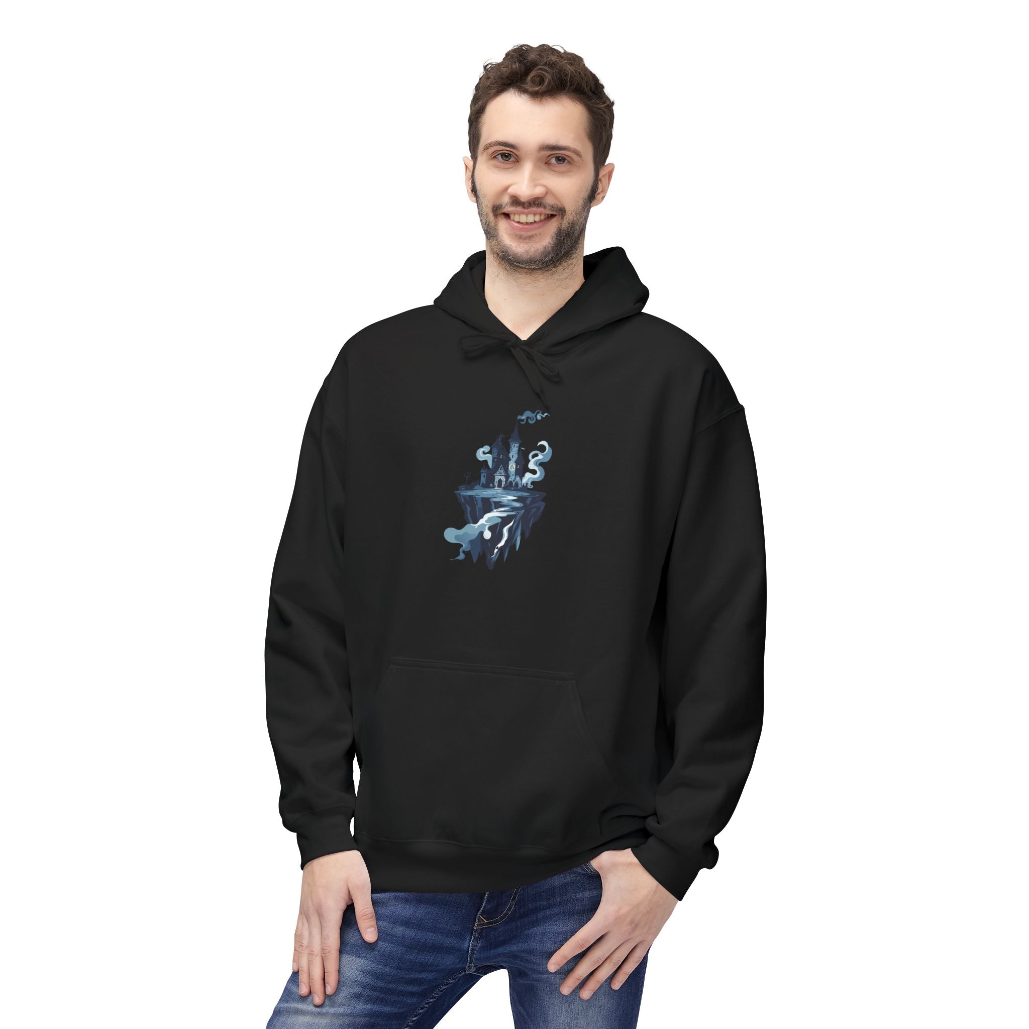 Floating Castle Hoodie Gothic Fantasy Graphic Pullover