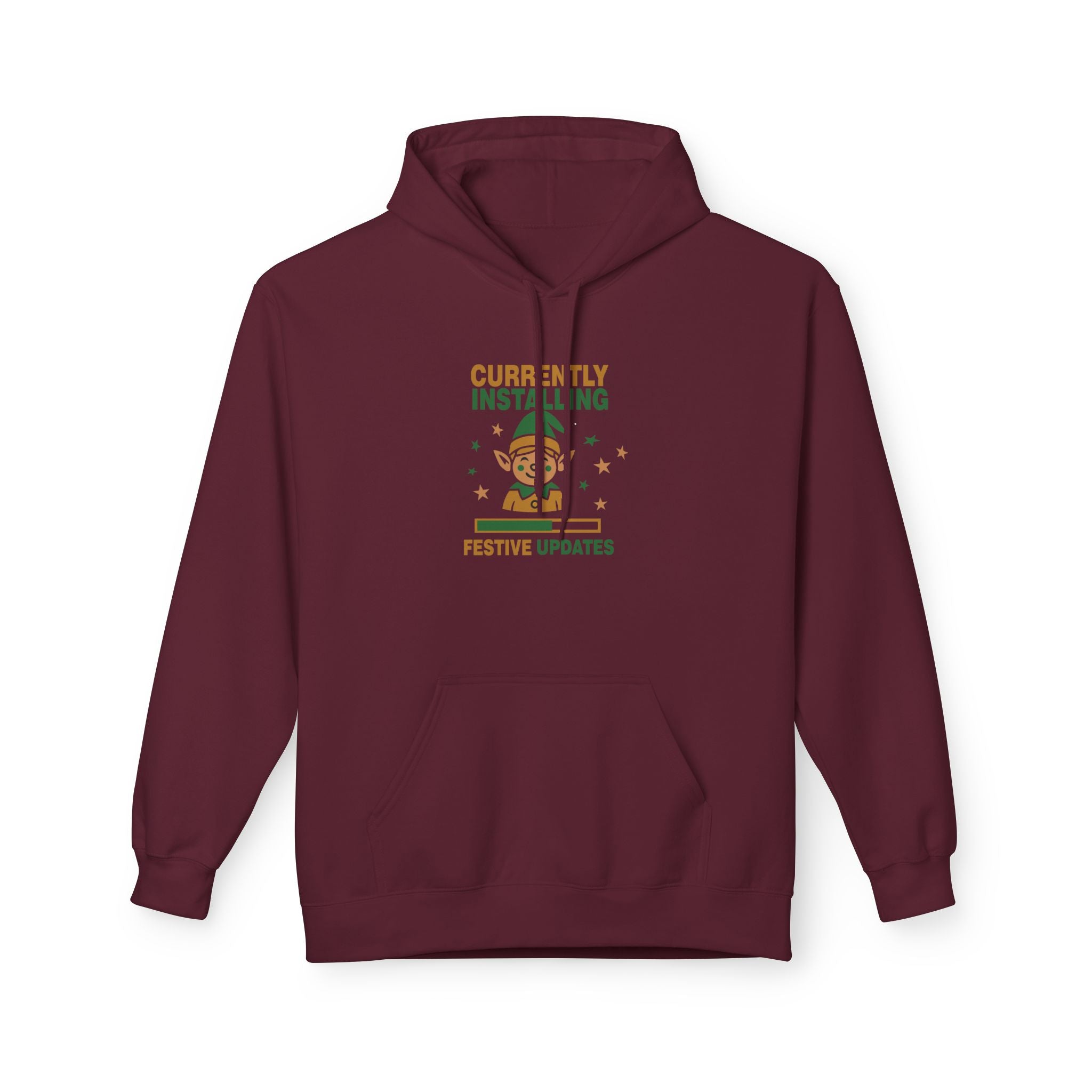 Holiday Hoodie "Currently Installing Festive Updates" Gingerbread Sweatshirt
