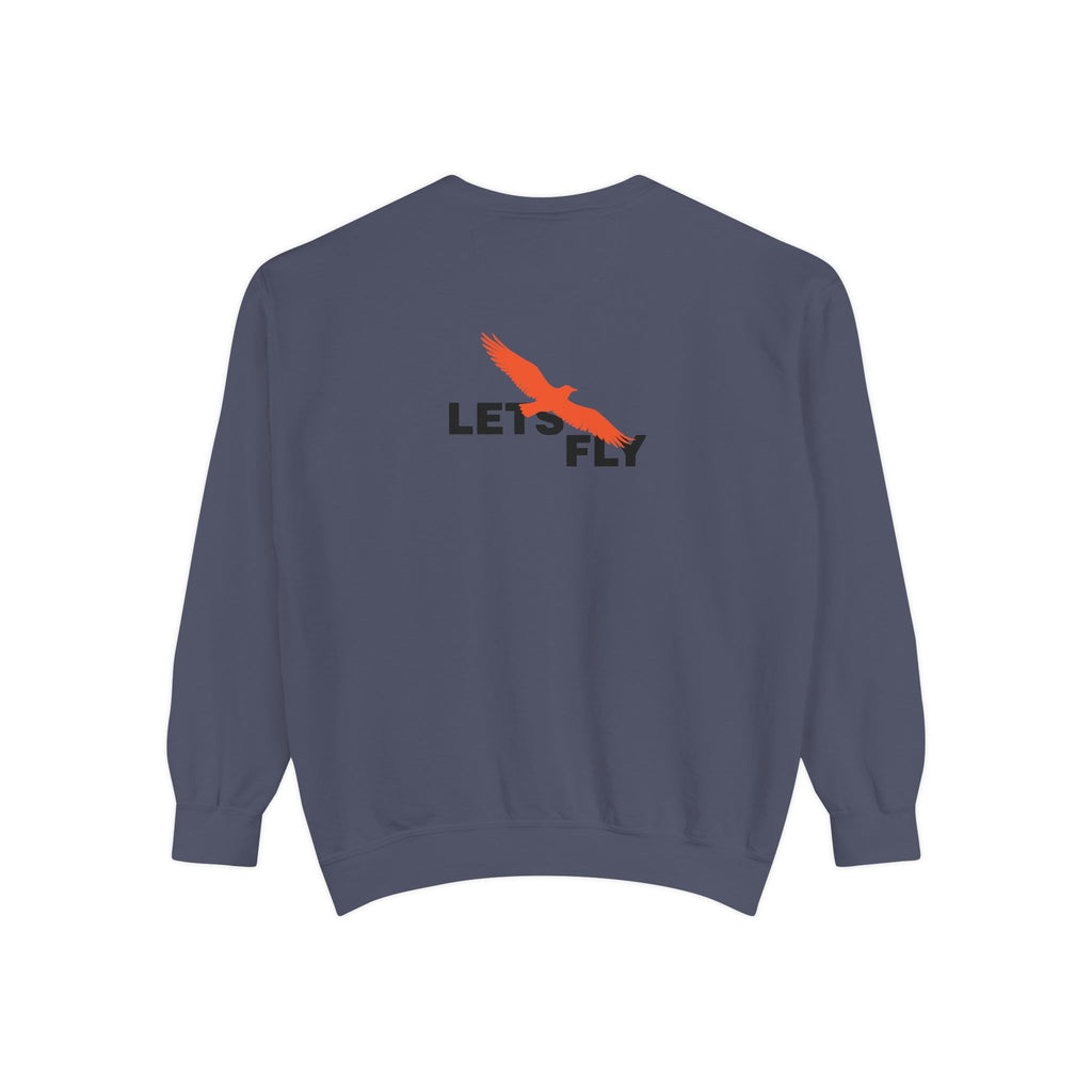 Let's Fly Sweatshirt — Graphic Bird Crewneck for Adventure Lovers