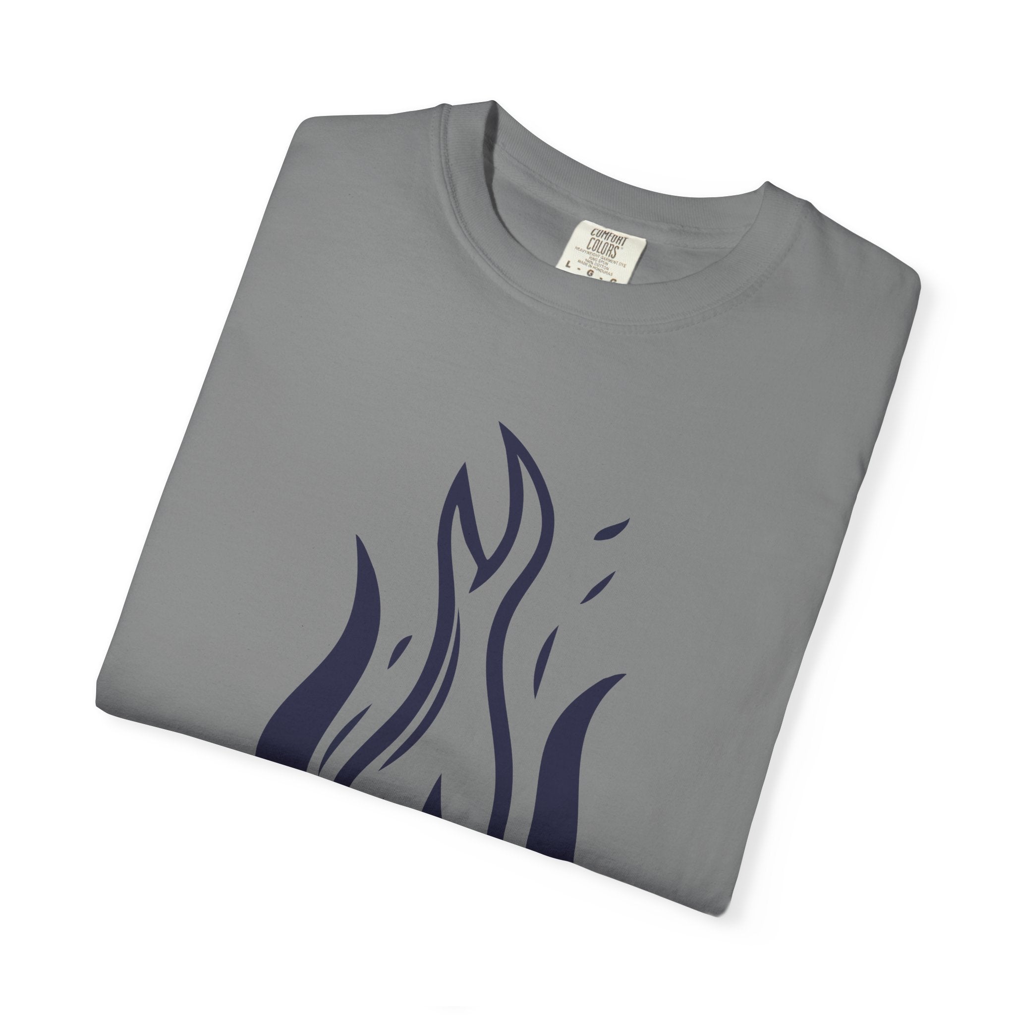 Flame Emblem T-Shirt Minimal Fire Graphic Tee