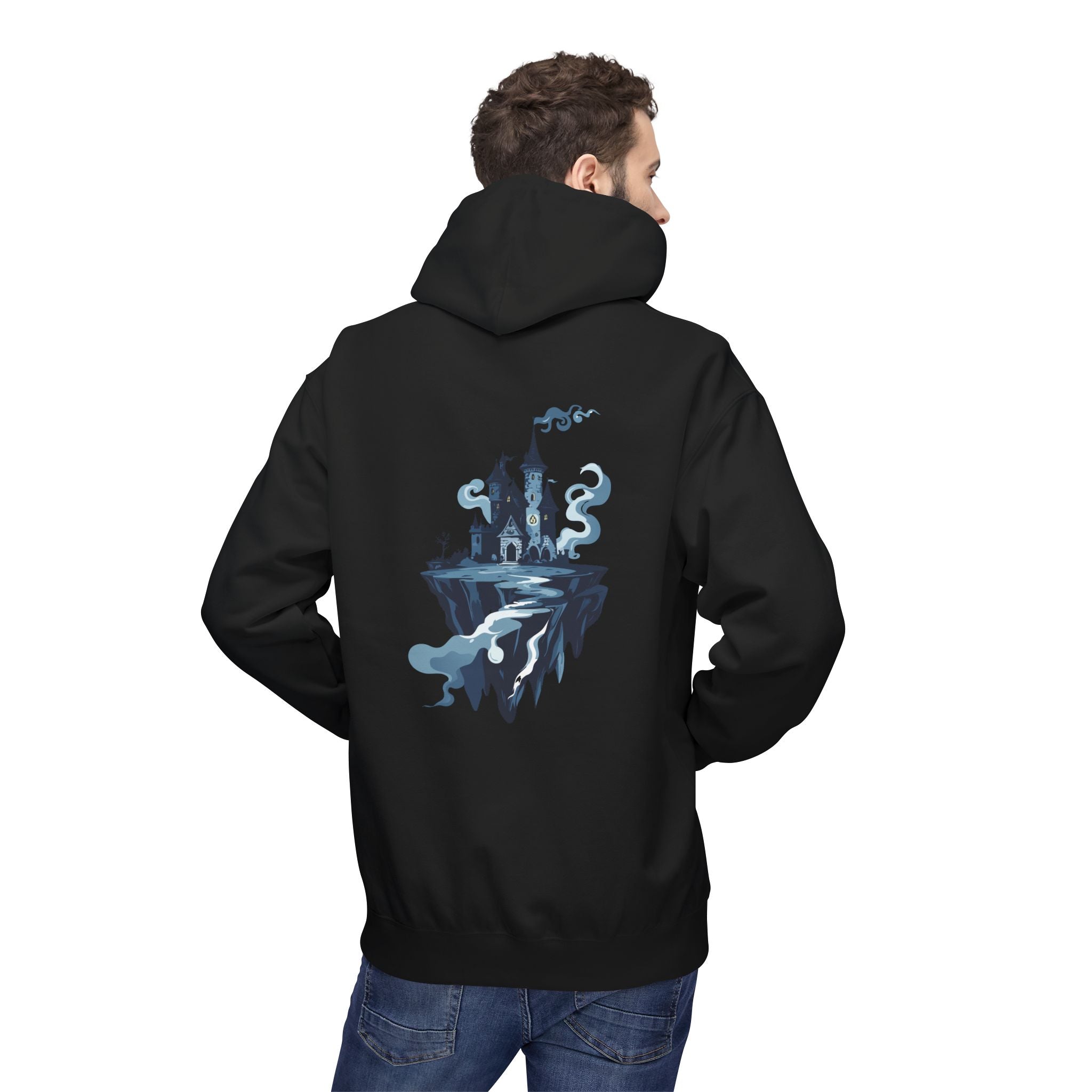 Floating Castle Hoodie Gothic Fantasy Graphic Pullover