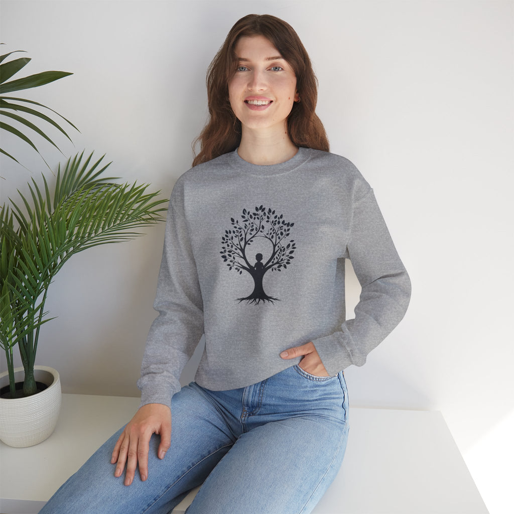 Crewneck Sweatshirt Tree of Life Yoga Silhouette
