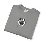 Embroidered Hyena Crest Vintage Logo T-Shirt - Minimal Animal Emblem Tee