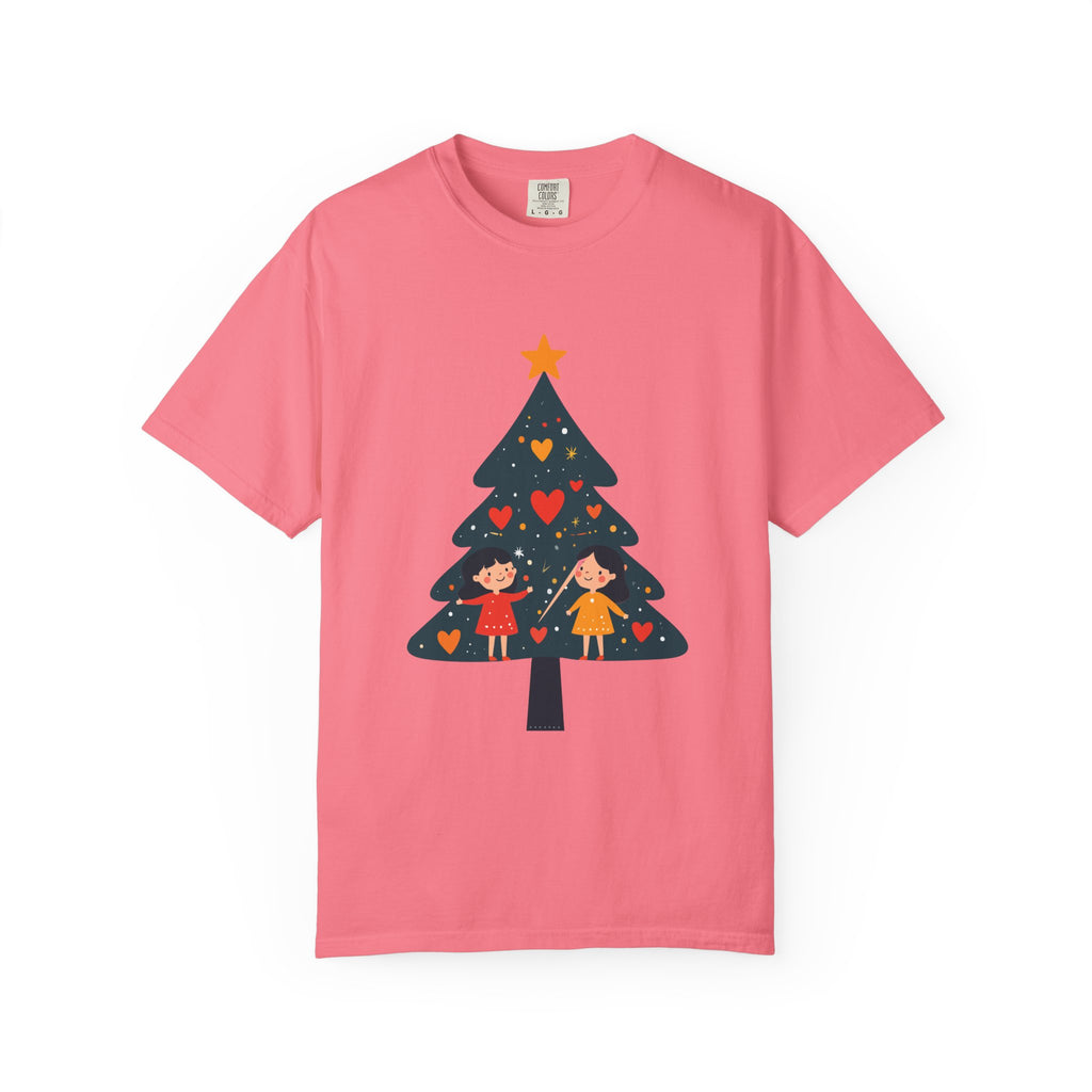 Christmas Tree Kids Graphic T-Shirt — Holiday Family Tee