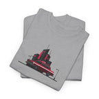 City Night Cruise Tee Retro Car & Neon Skyline Graphic Shirt