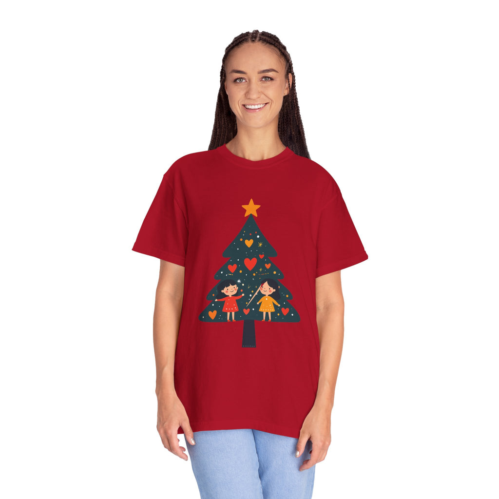 Christmas Tree Kids Graphic T-Shirt — Holiday Family Tee