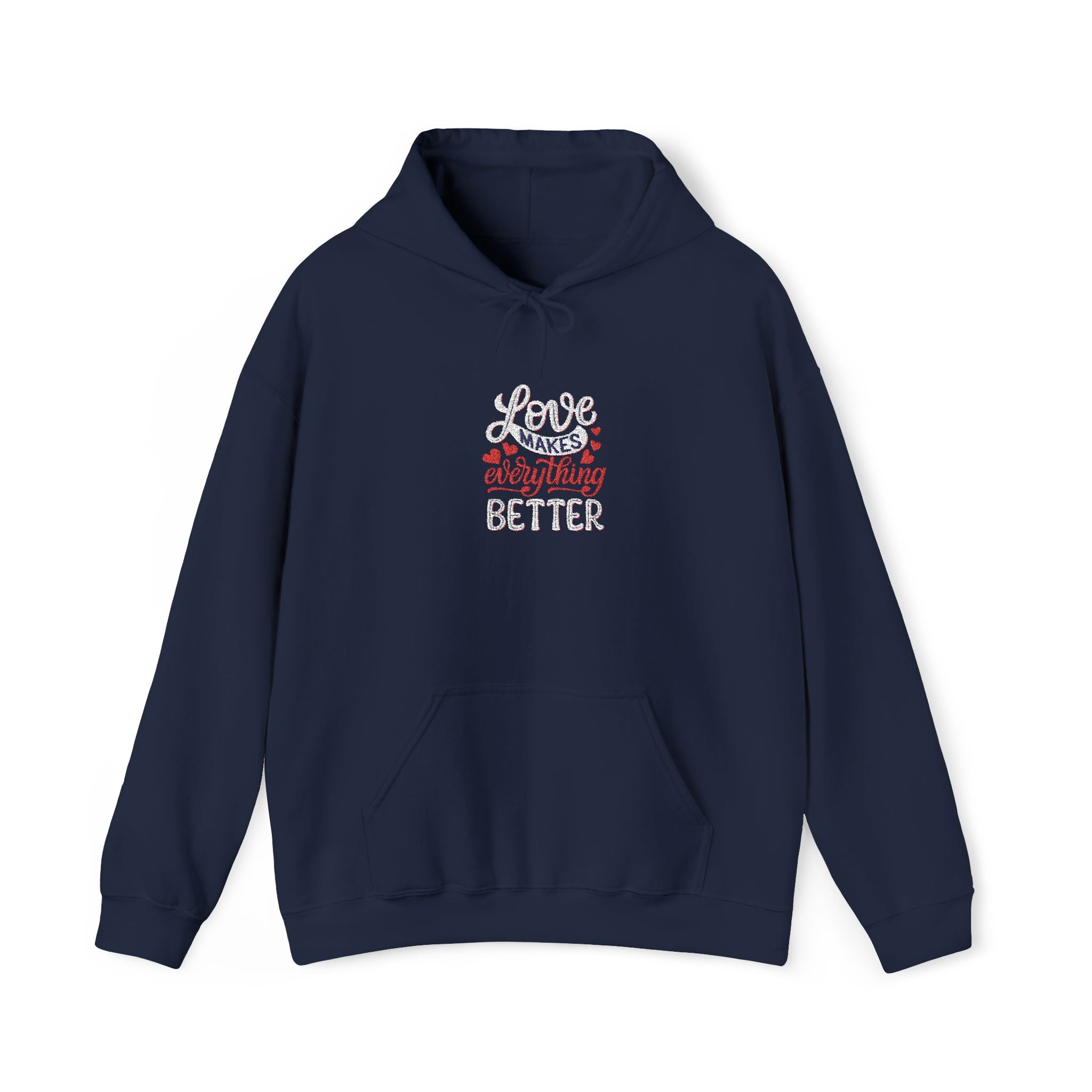 Hoodie Cottagecore Floral " Love Makes Everything Better" Graphic Hoodie