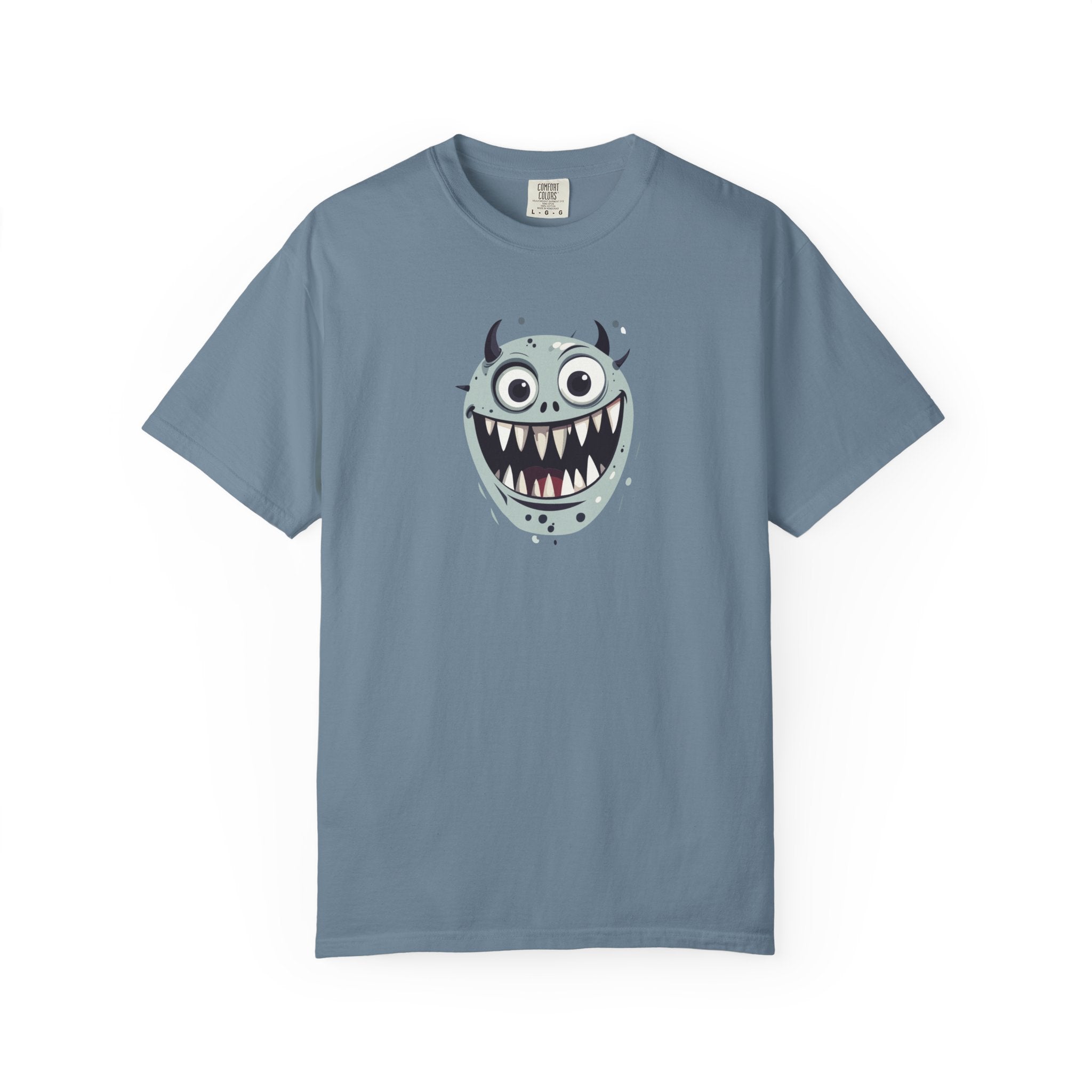 Monster Face T-Shirt Cute Scary Cartoon Graphic Tee