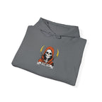 Embroidered Skull Reaper Hoodie Gothic Grim Reaper Graphic Sweatshirt