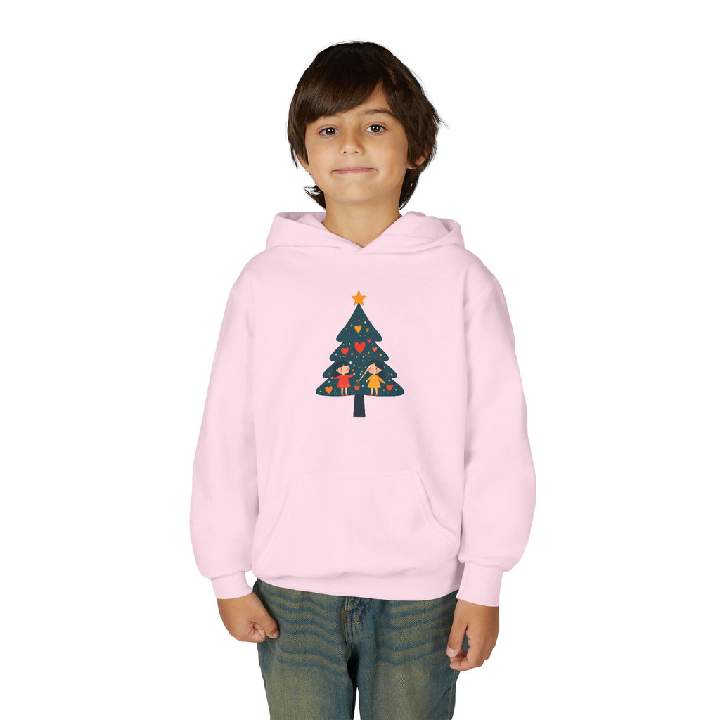 Youth Christmas Tree Hoodie – Cute Kids Holiday Tree Sweatshirt